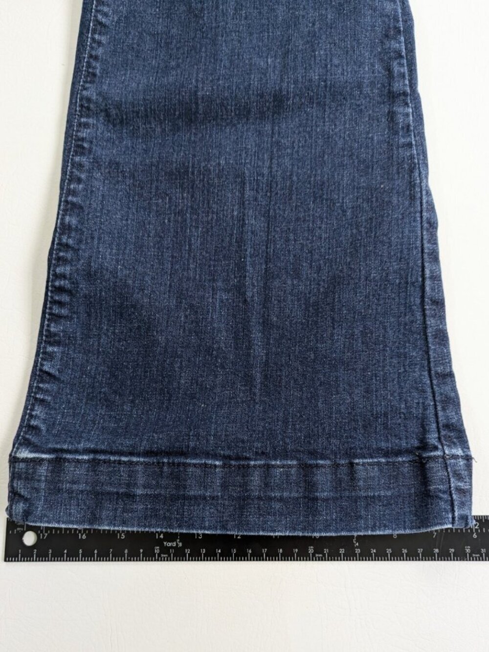 Wrangler x Modcloth Wide Leg Jeans Dark Wash Stretch Size 26 - Picture 10 of 12